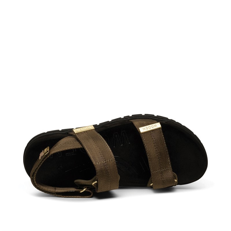 Woden Womens Louisa Sandals 295 Dark Olive - Image 4