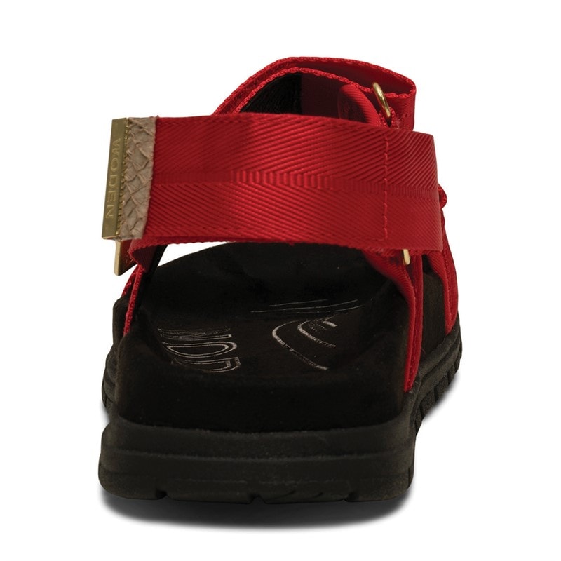 Woden Womens Louisa Sandals 123 Fire Red - Image 3