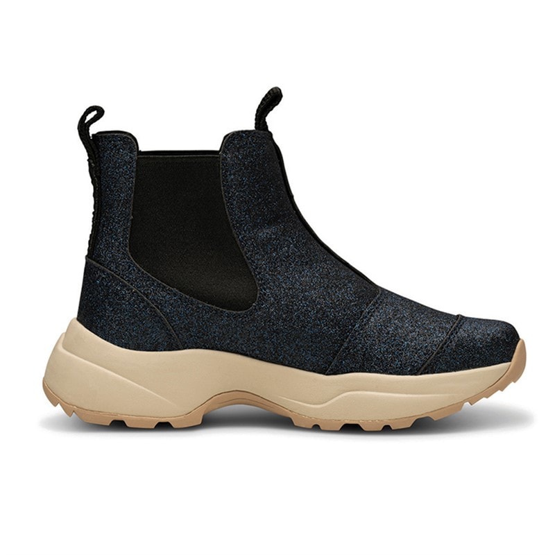 Woden Womens Silje Glitter Boots 950 Dark Navy Multi - Image 5