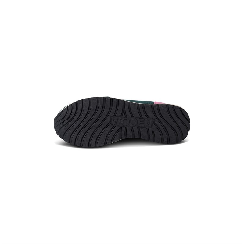 Woden Womens Ronja Reflective Sneakers 139 Deep Forest - Image 2
