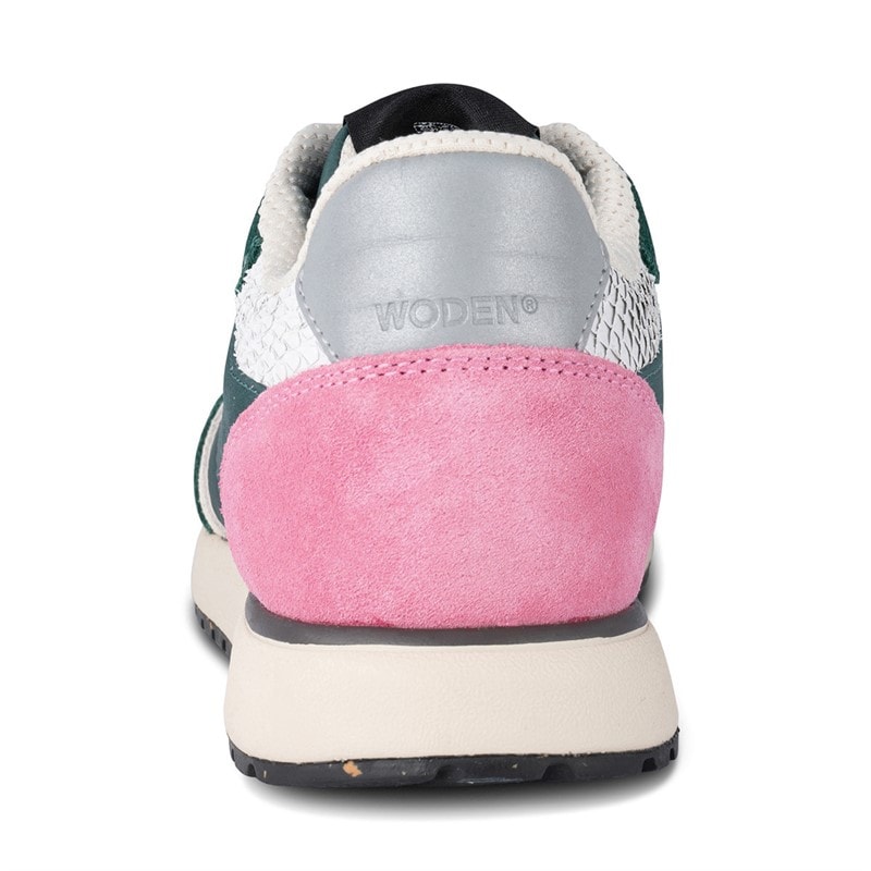 Woden Womens Ronja Reflective Sneakers 139 Deep Forest - Image 3