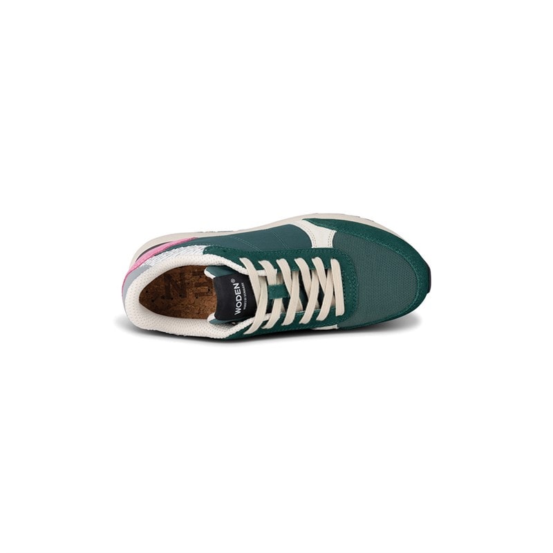 Woden Womens Ronja Reflective Sneakers 139 Deep Forest - Image 4