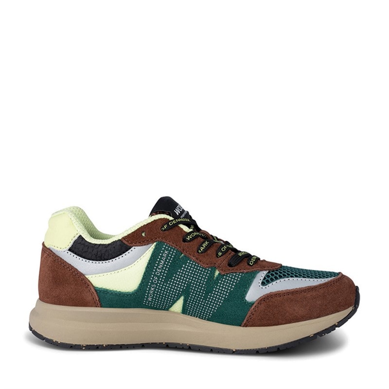 Woden Womens Rigmor Open Mesh Sneakers 313 Sepia/Deep Forest - Image 1
