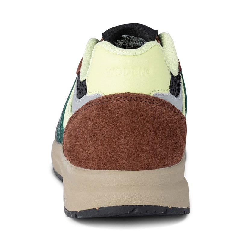 Woden Womens Rigmor Open Mesh Sneakers 313 Sepia/Deep Forest - Image 3