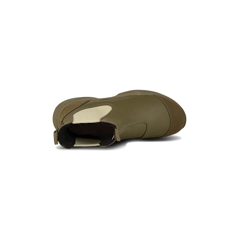 Woden Womens Siri Waterproof Rubber Boots 202 Dark Olive/Alfalfa - Image 4
