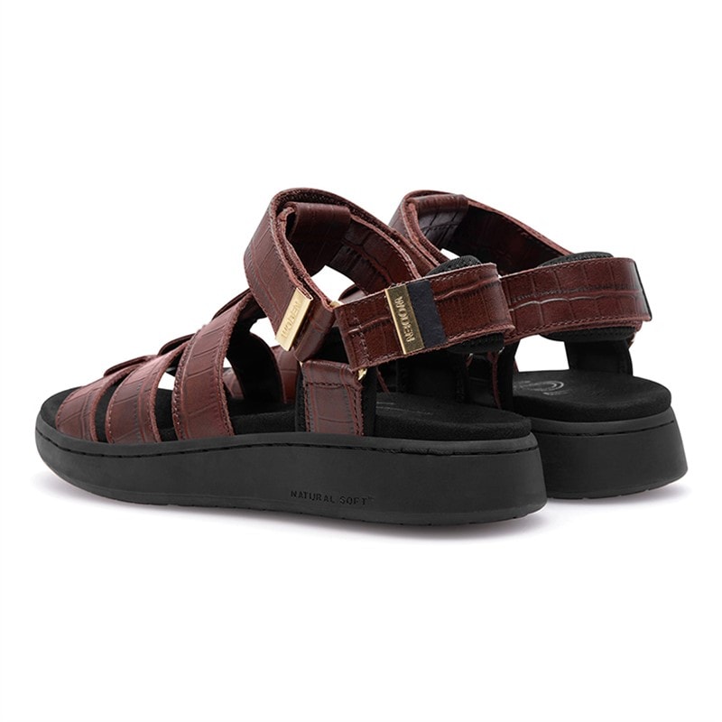 Woden Womens Isabell Fisherman Sandals 312 Sepia - Image 2