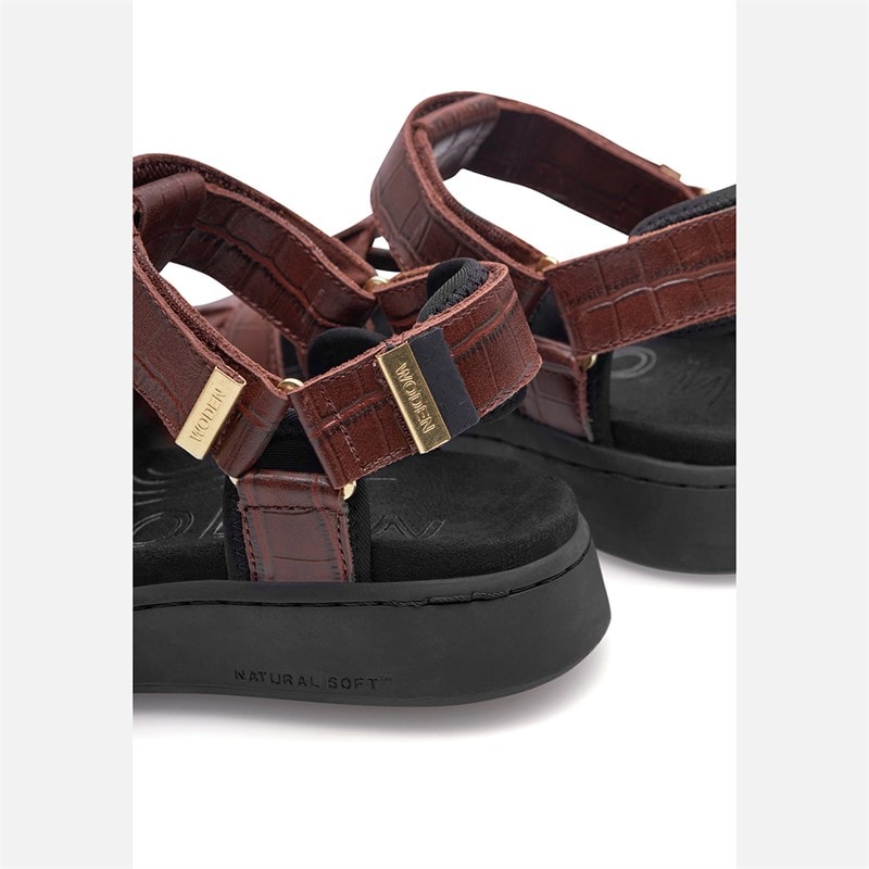 Woden Womens Isabell Fisherman Sandals 312 Sepia - Image 3