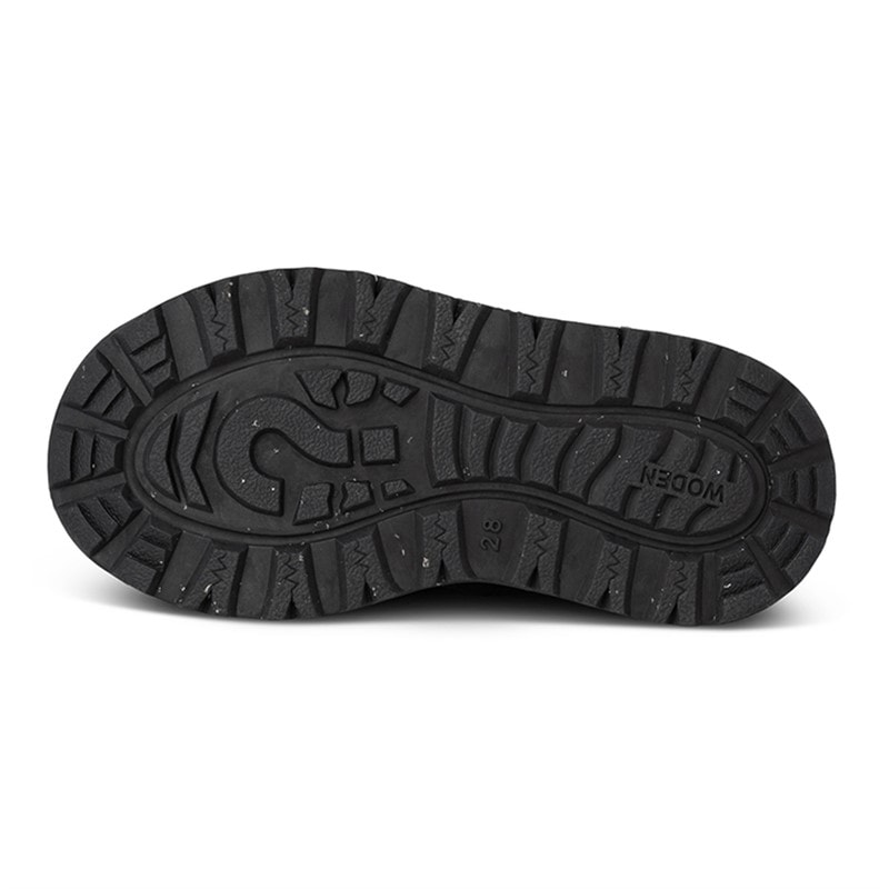 Woden Kids Wodens Silja Warm Leather Boots 020 Black - Image 2