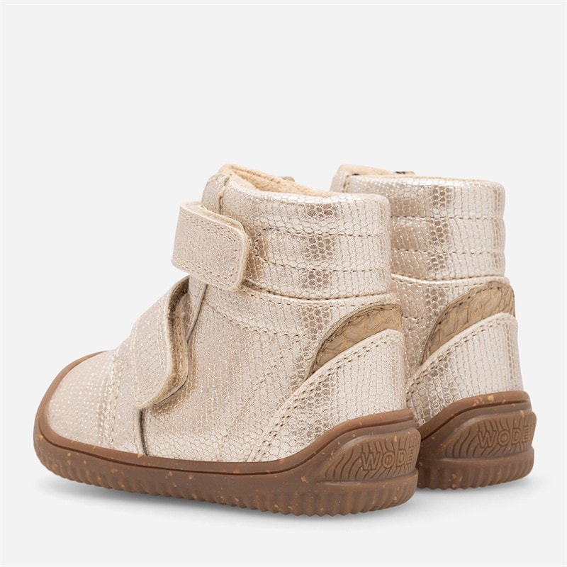 Woden Kids Tristan II Glitter Boots 045 Gold - Image 4