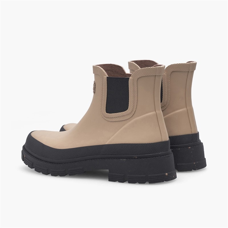 Woden Womens Liv Waterproof Rubber Boots 852 Coffee Cream - Image 4