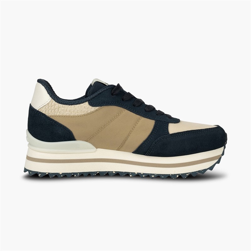 Woden Womens Ronja Plateau Sneakers 154 Navy Multi - Image 4