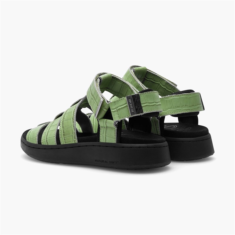 Woden Womens Isabell Fisherman Sandals 278 Matcha - Image 3