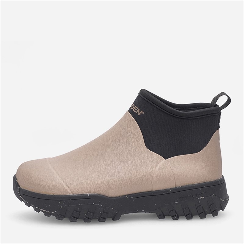 Woden Girls Irene Waterproof Rubber Boots 065 Taupe - Image 2
