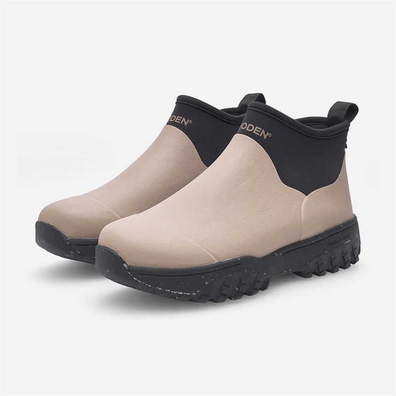 Woden Girls Irene Waterproof Rubber Boots 065 Taupe - Image 3