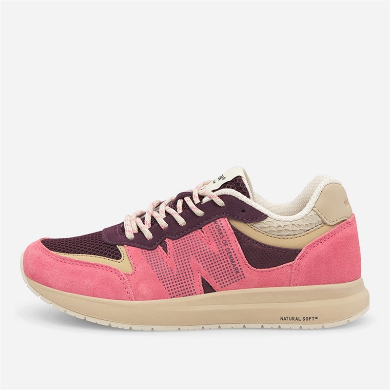 Woden Girls Rigmor Open Mesh Sneakers 389 Raspberry - Image 2