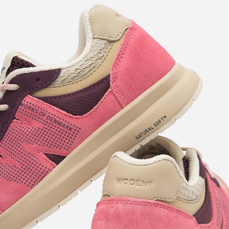 Woden Girls Rigmor Open Mesh Sneakers 389 Raspberry - Image 5