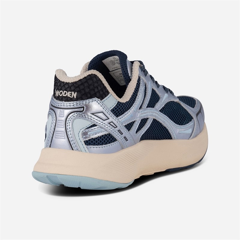 Woden Girls Josephine Sneakers 322 Ice Blue/Dark Navy - Image 5