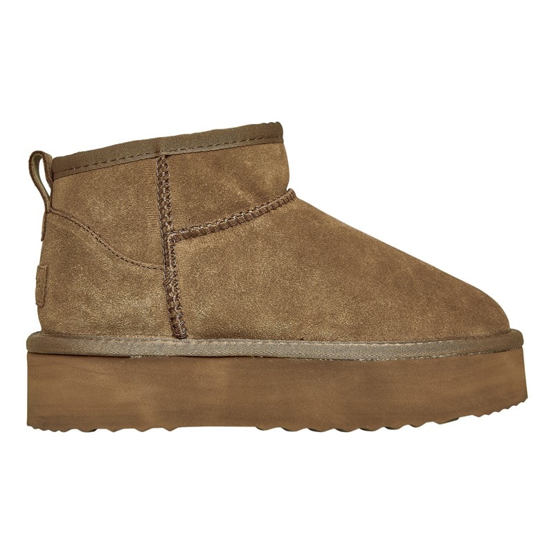 CPH Comfort Womens Sydney Mini Plateau Boots Stone - Image 1
