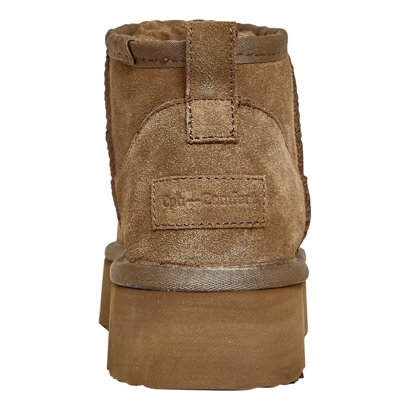 CPH Comfort Womens Sydney Mini Plateau Boots Stone - Image 3