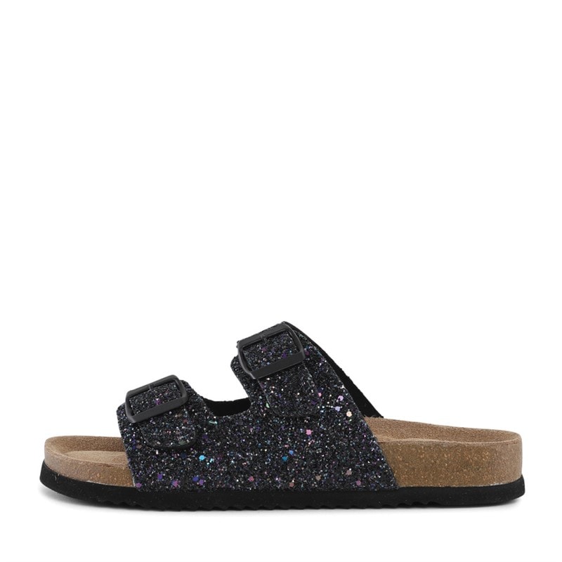 CPH Comfort Womens Bio Two Strap Sandals Navy Glitter - Image 1