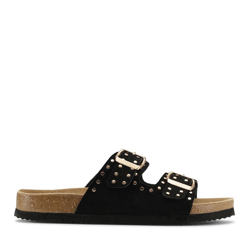 CPH Comfort Womens Bio Rivet Sandals Black - Image 1