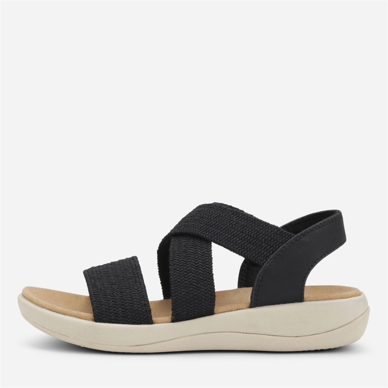 CPH Comfort Womens Chunk Elastic Sandals Black - Image 1