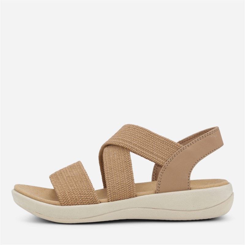 CPH Comfort Womens Chunk Elastic Sandals Tan - Image 1