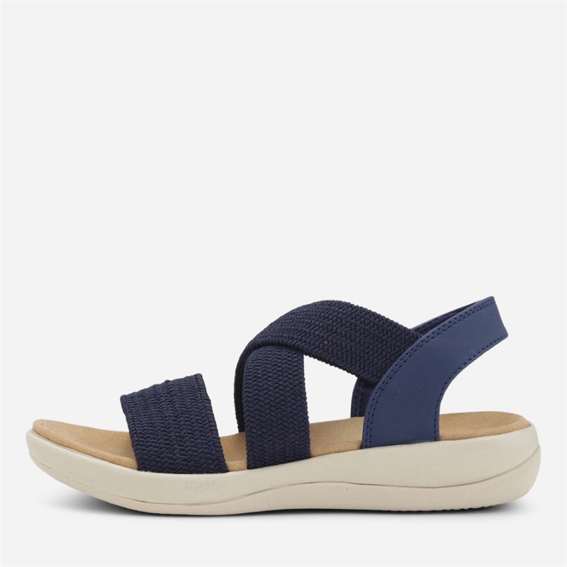 CPH Comfort Womens Chunk Elastic Sandals Navy