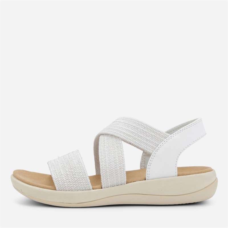 CPH Comfort Womens Chunk Elastic Sandals Off White Offwhite
