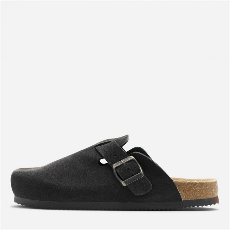 CPH Comfort Bio Clogs Suede Sandals Black - Image 1