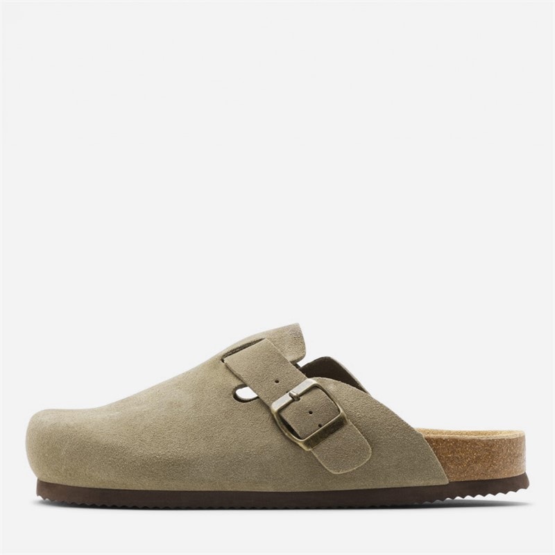 CPH Comfort Kids Bio Clog Suede Sandals Taupe - Image 1