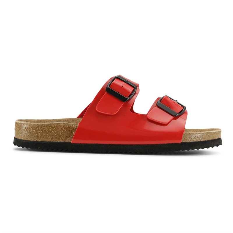 CPH Comfort Womens Bio 2 Strap Sandals Red Patent
