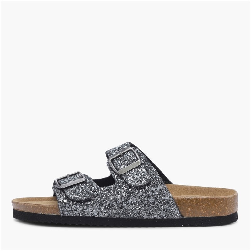 CPH Comfort Womens Bio 2 Strap Sandals Grey Glimmer