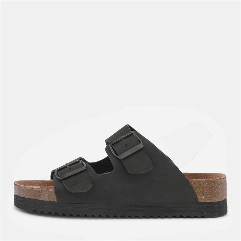 CPH Comfort Womens Bio Chunk Two Straps Sandals Black