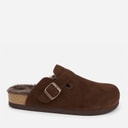 CPH Comfort Suede Lined Bio Clogs Dark Brown