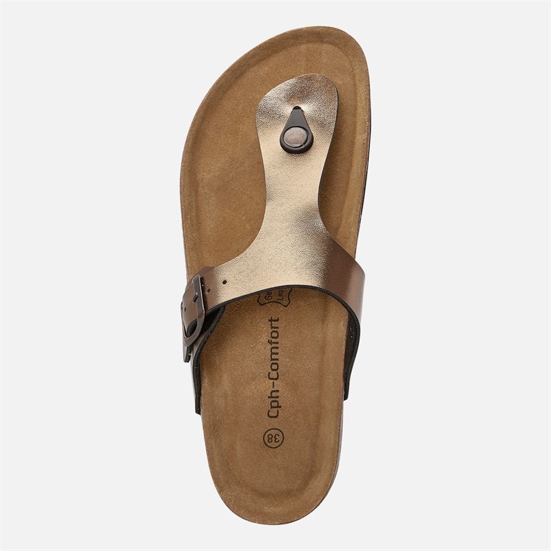 CPH Comfort Bio Thong Sandals Bronze - Image 4