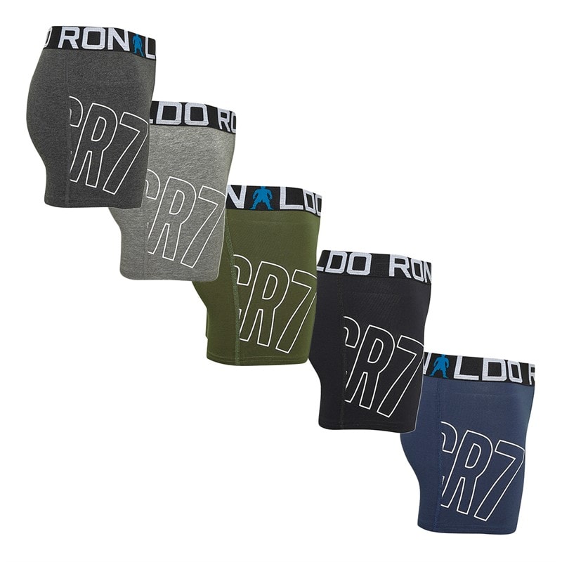 CR7 Boys Five Pack Trunks Multicolour - Image 2
