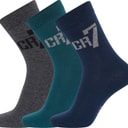 CR7 Kids Three Pack Socks Multicolour