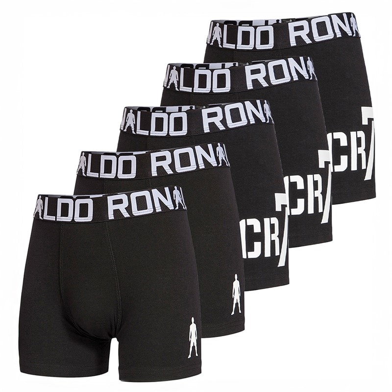 Cr7 Boys Five Pack Trunks Black