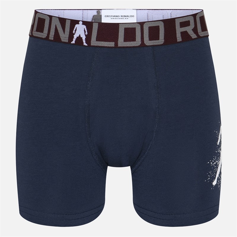 CR7 Boys AOP Seven Pack Trunks Multicolour - Image 3