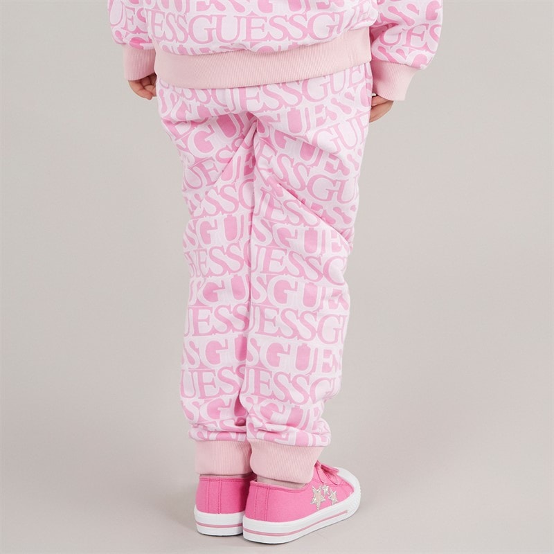Guess Girls Joggers Logo Fuchsia - Image 2