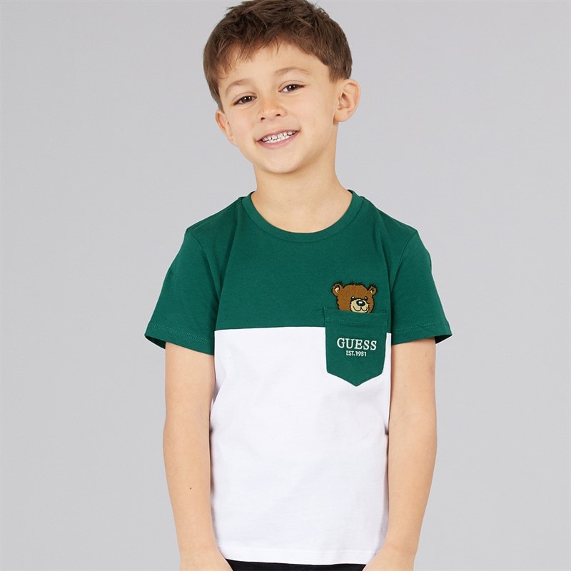 Guess Boys T-Shirt Throwback Green