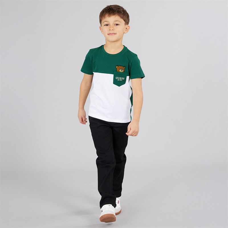 Guess Boys T-Shirt Throwback Green - Image 4