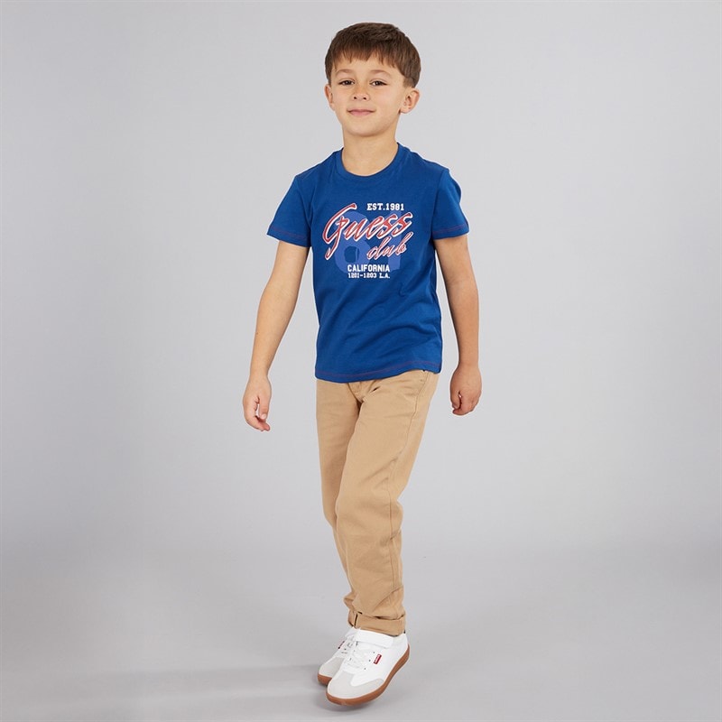 Guess Boys T-Shirt Blue Lily - Image 3