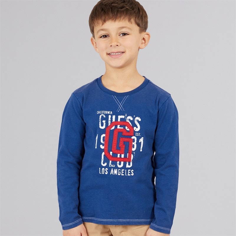 Guess Boys T-Shirt Blue Lily