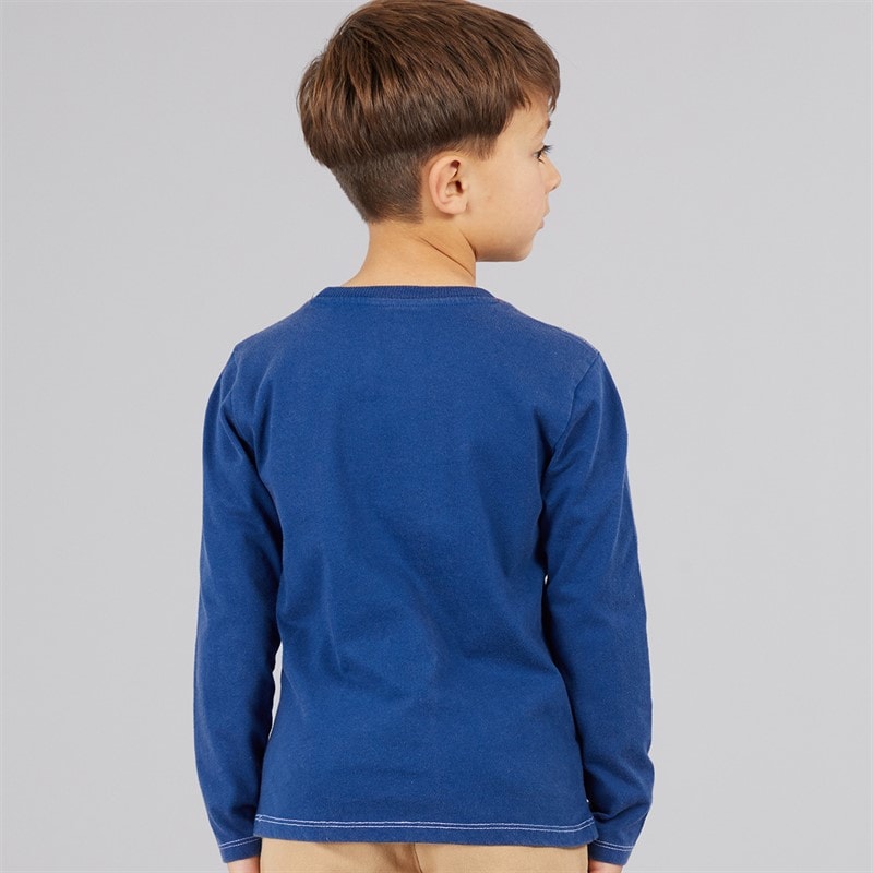 Guess Boys T-Shirt Blue Lily - Image 2