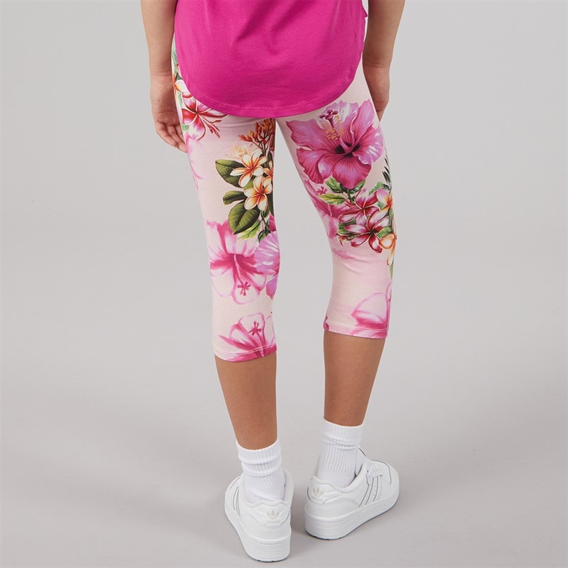 Guess Girls Capri Leggings Hibiscus Oasis - Image 2