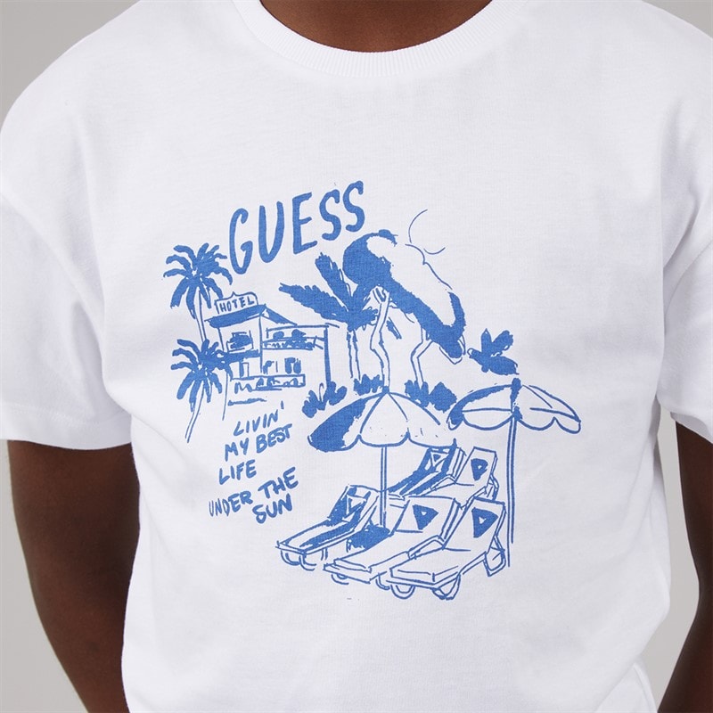 Guess Boys T-Shirt Pure White - Image 3