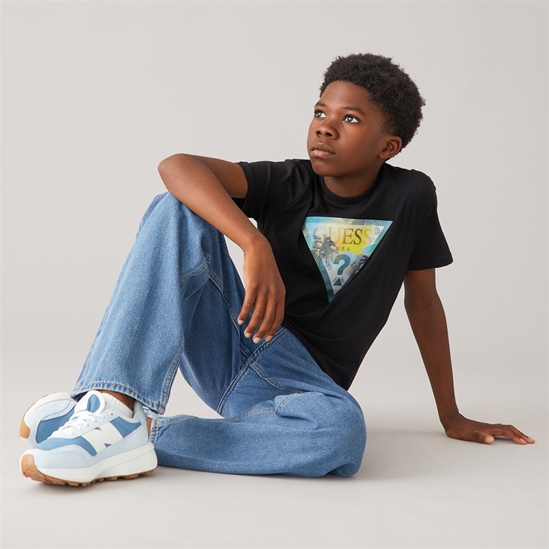 Guess Boys T-Shirt Jet Black A996 - Image 4