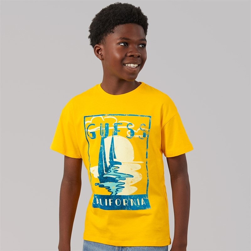 Guess Boys T-Shirt Rich Yellow - Image 3
